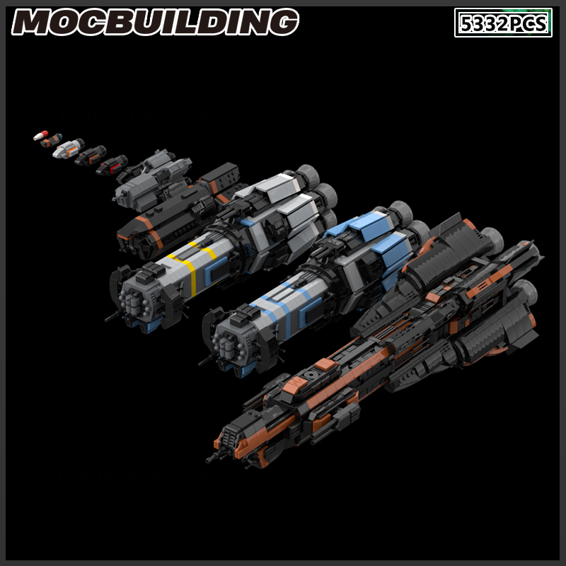 Model Kit Battleship - MOC Blok Bangunan Kapal Luar Angkasa
