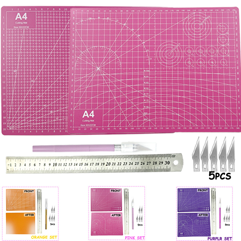 Model Kit Cutter - Set Alas Potong Tangan A4 PVC,