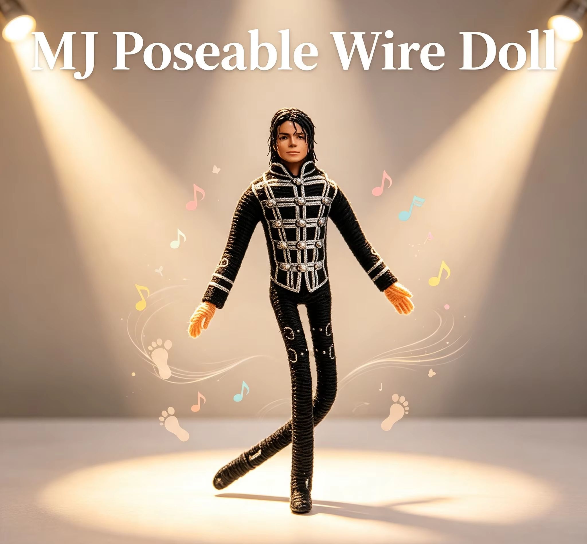 Model Kit Joints - Boneka Plush Michael Jackson dengan Sendi