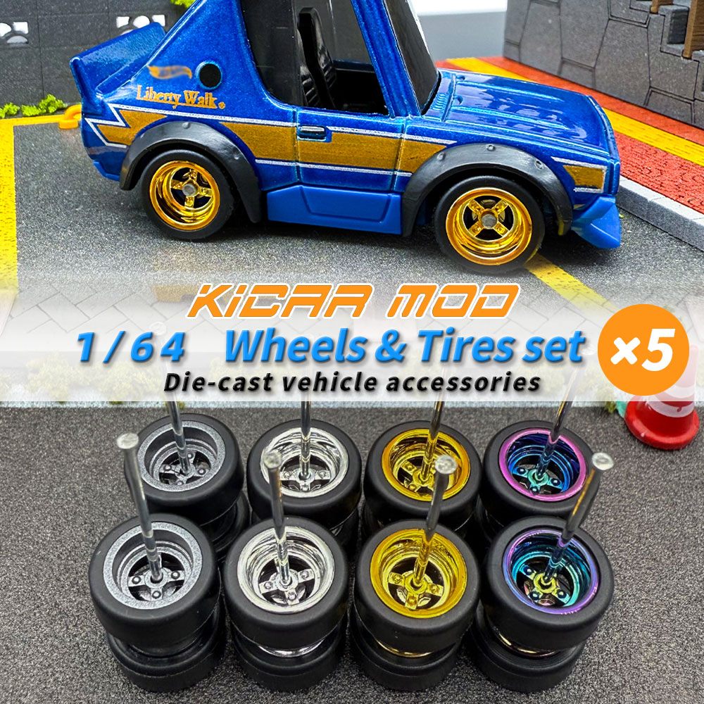 Model Kit Cars - Roda Model 1/64 yang Dapat Dilepas,