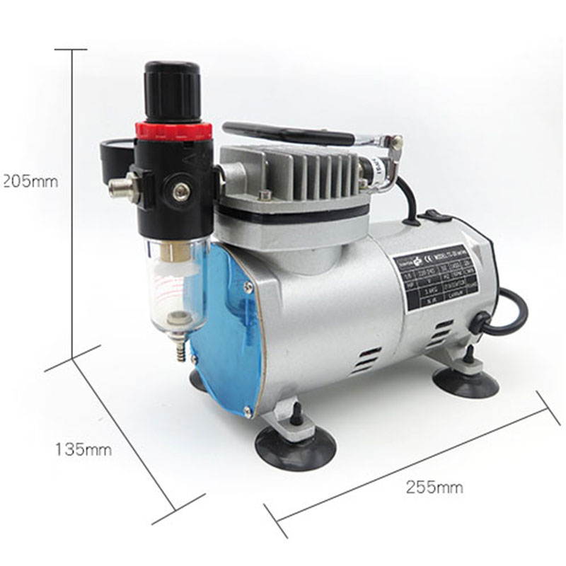Airbrush Compressor Kit - Kompresor Udara Portabel 220V 110V 110W