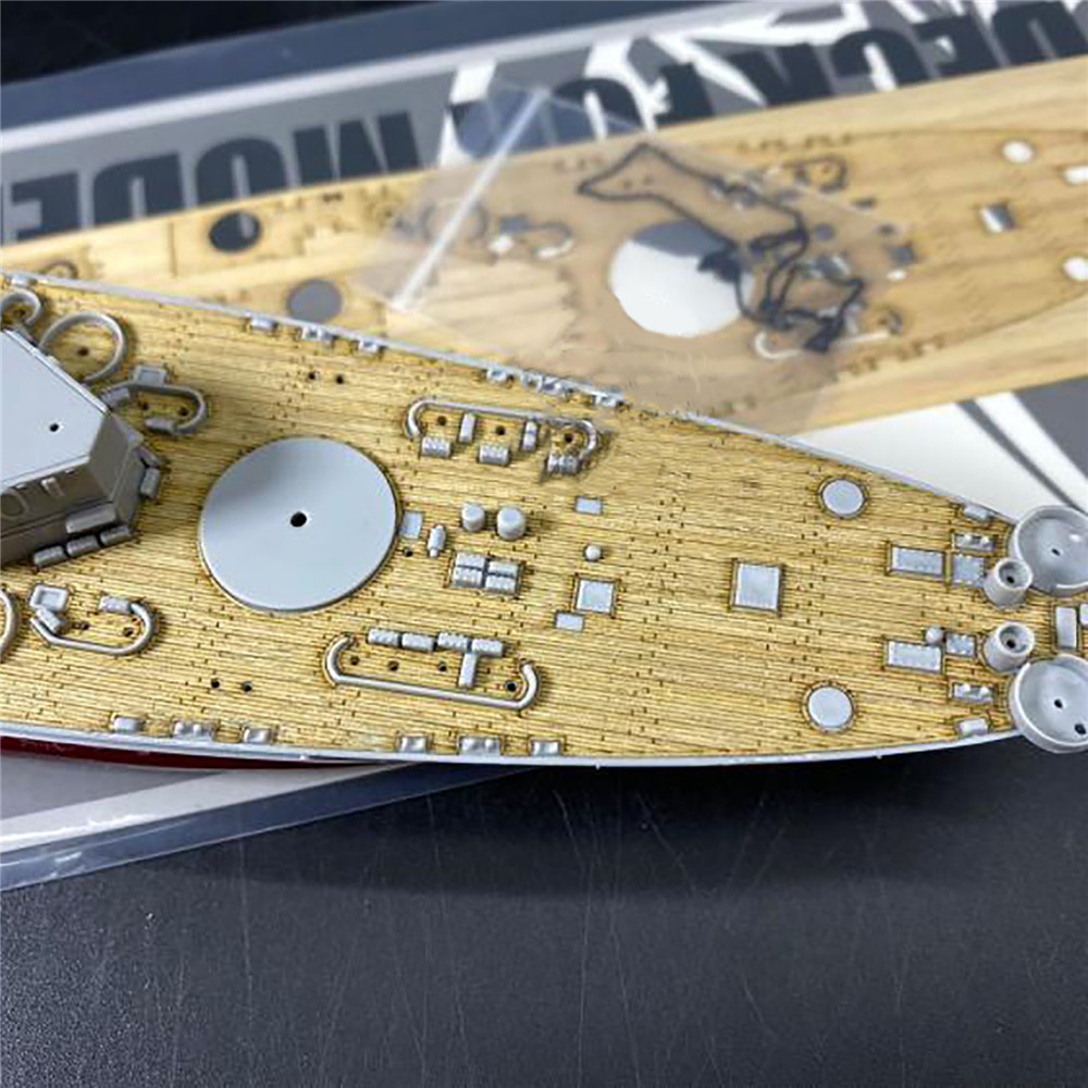 Model Kit Battleship - Dek Kayu & Rantai Jangkar Skala