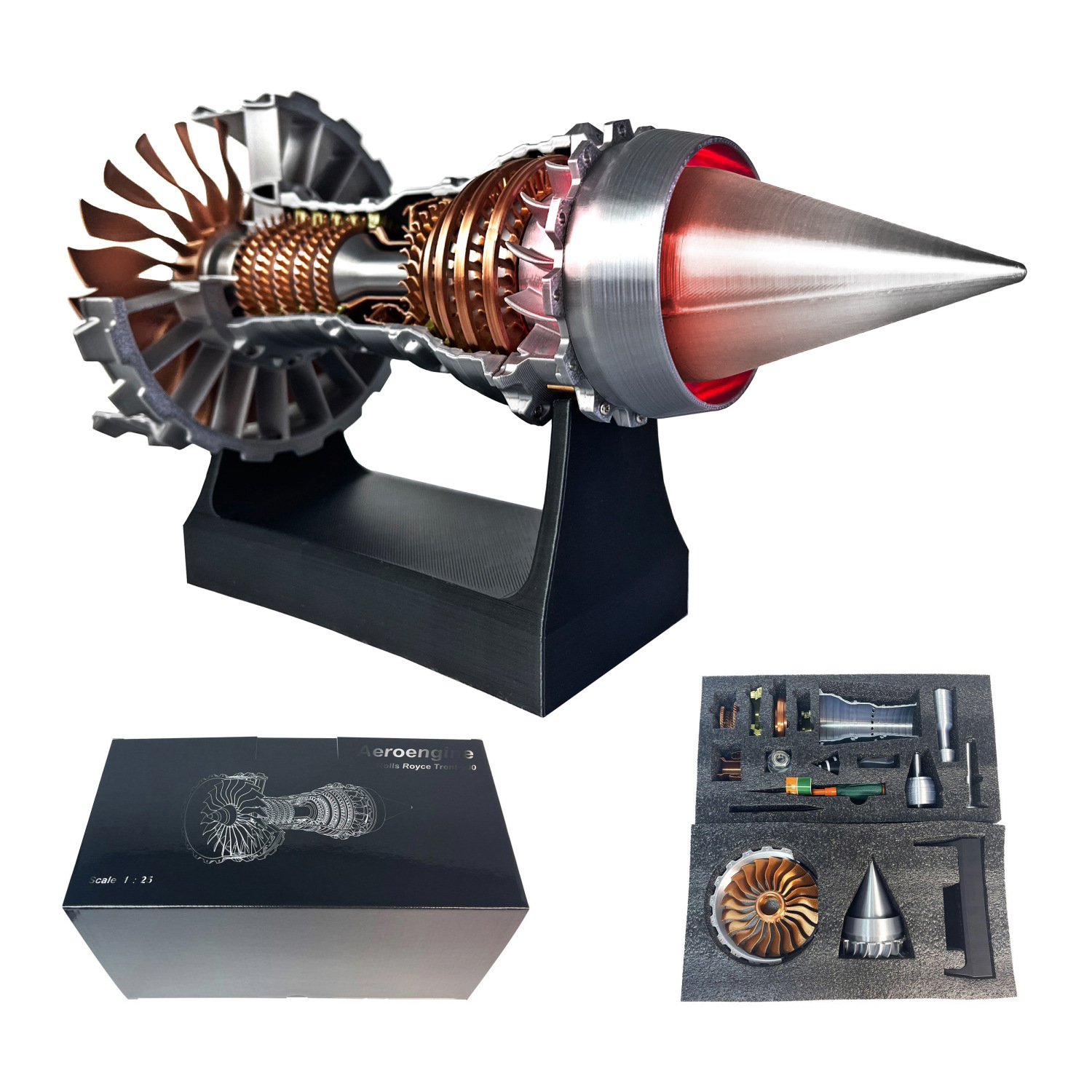 Model Mesin Jet Turbofan DIY K - Model Kit Jet Engine ulasan dan harga