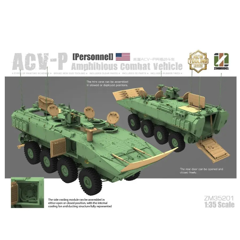 ZM35201 Zimi 1/35 ACV-D Kit Mo - Model Kit Italeri ulasan dan harga