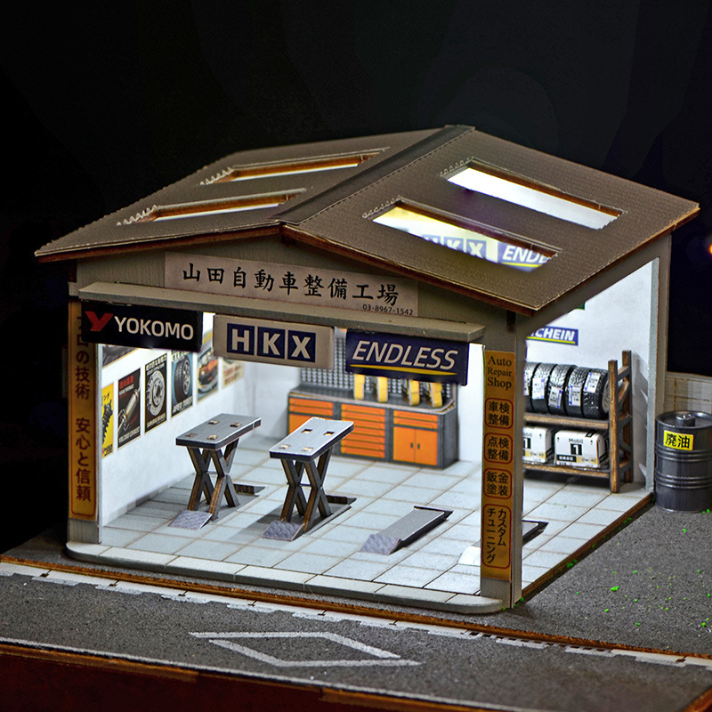 Kit Diorama Bengkel Perbaikan  - Model Kit Diorama ulasan dan harga