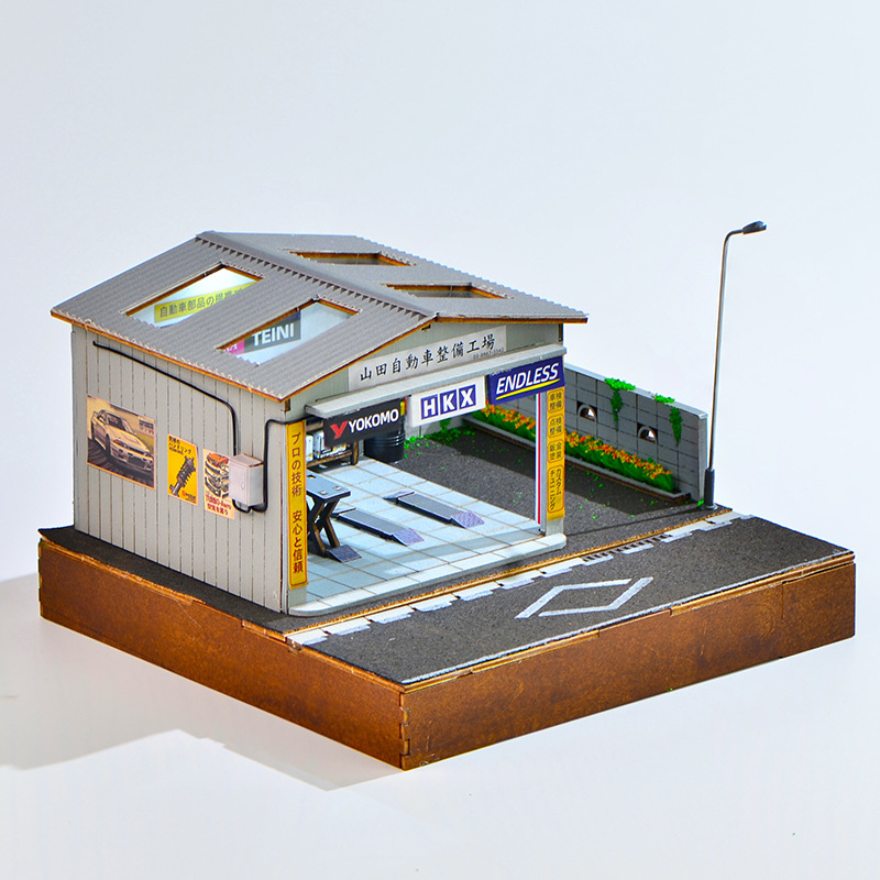 Kit Diorama Bengkel Perbaikan  - Model Kit Diorama ulasan dan harga