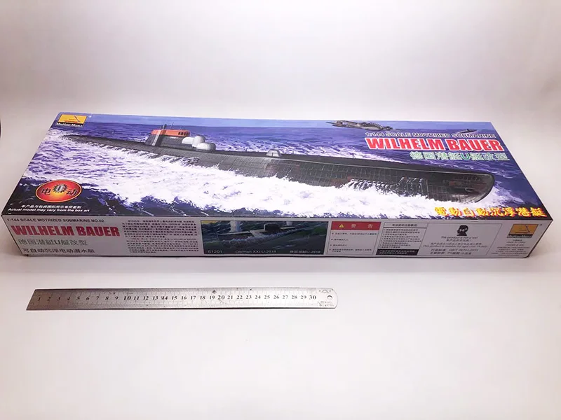 1/144 WWII kapal selam Jerman  - Model Kit Battleship ulasan dan harga