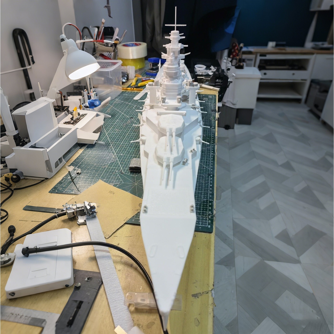 Kapal RC 1/200 107cm Kongo Kap - Model Kit Battleship ulasan dan harga