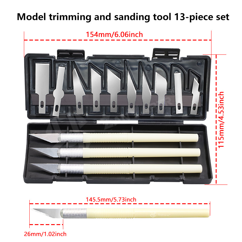 Kit pisau ukir Deburring 3D, a - Model Kit Cutter ulasan dan harga
