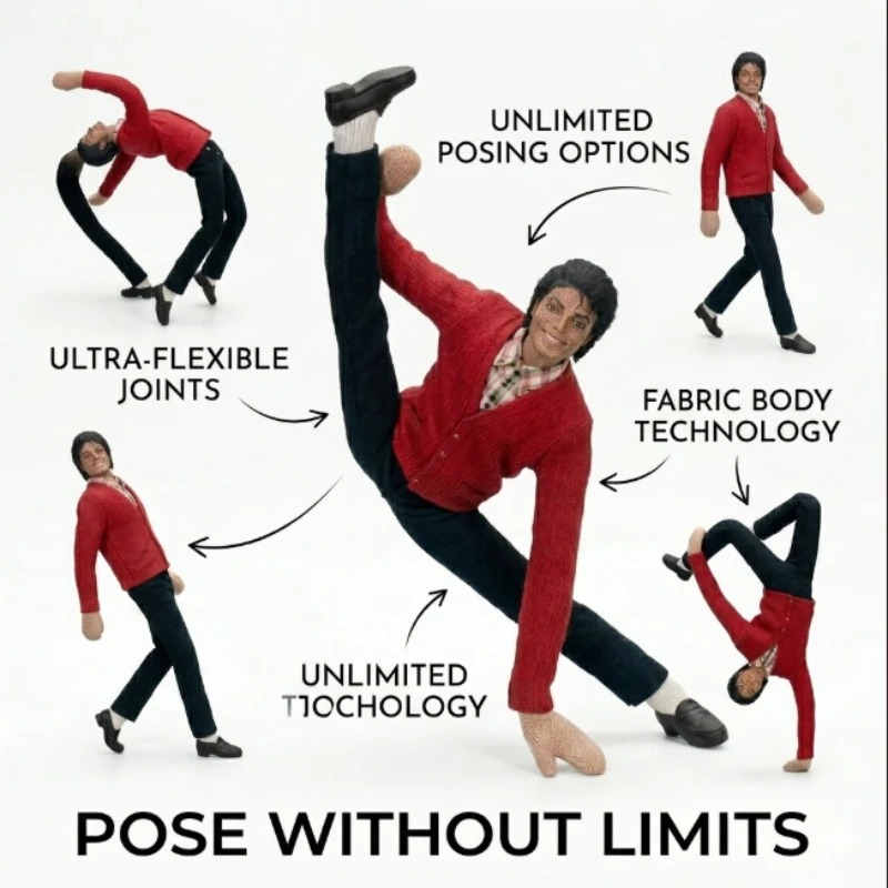 Boneka Michael Jackson Gaya Ba - Model Kit Joints ulasan dan harga