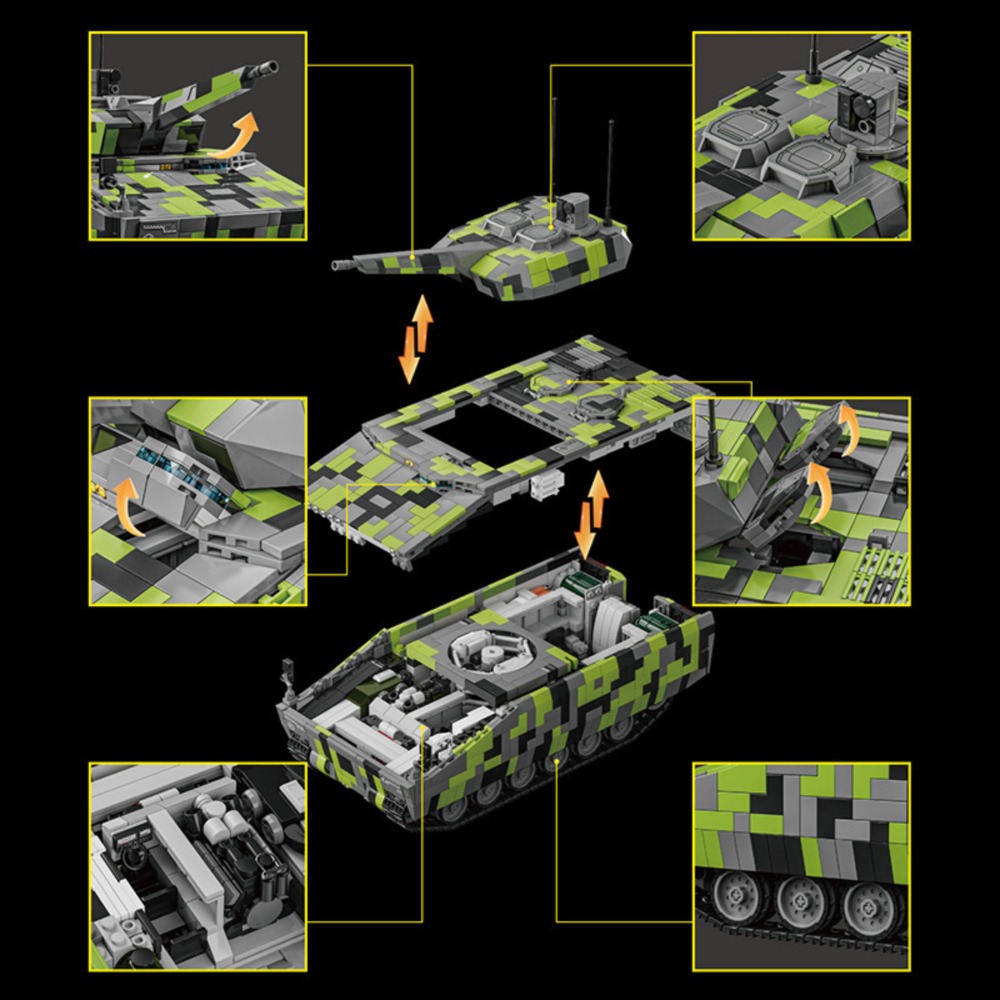 96011 2708pcs KF41 Lynx Kendar - Model Kit Lynx ulasan dan harga
