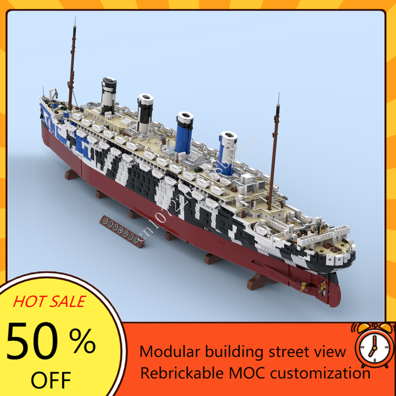 10615PCS MOC HMT Olympus Titan - Model Kit Battleship ulasan dan harga