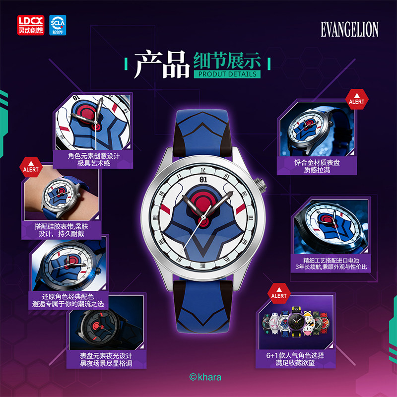 LDCX Evangelion WEART Jam Tang - Model Kit Eva 00 ulasan dan harga