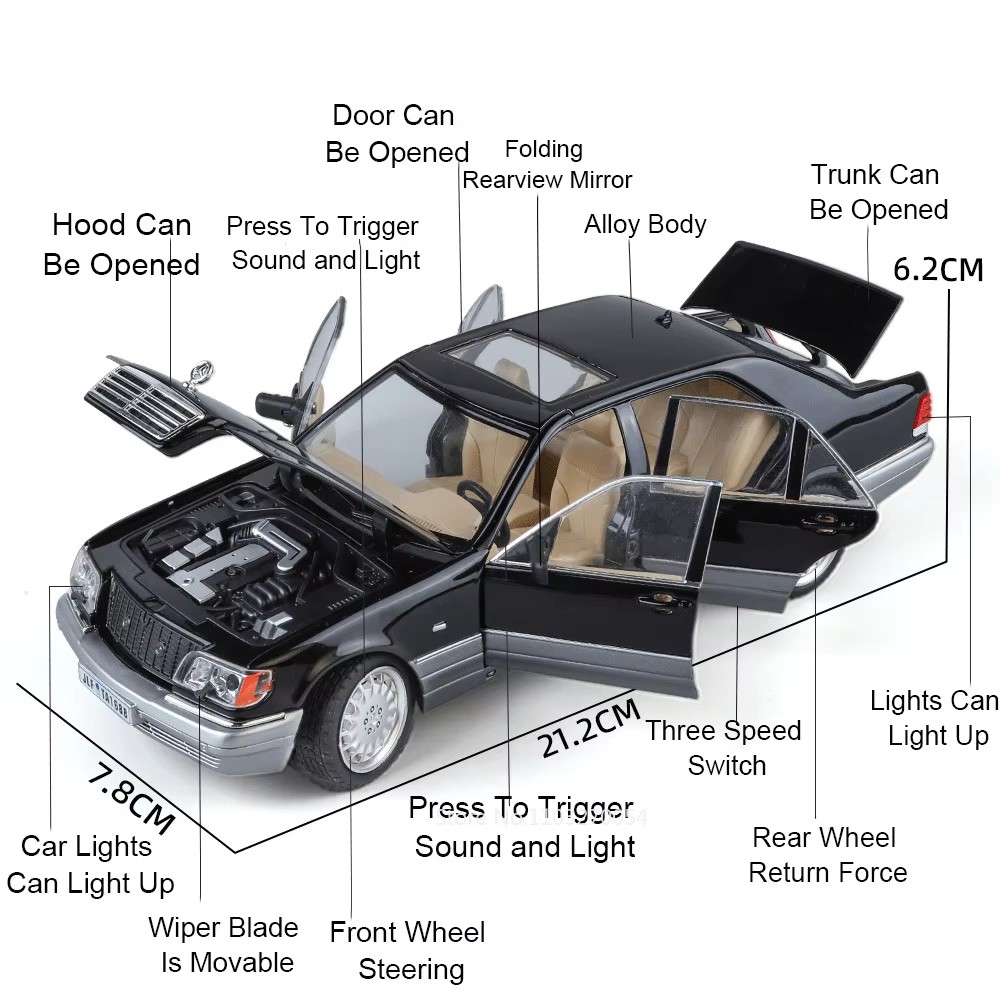 1:24 300SL W140 Paduan Model M - Model Kit Mustang ulasan dan harga
