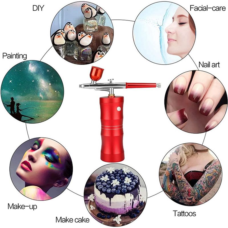 Kit Airbrush Portabel Dengan K - Airbrush Compressor Kit ulasan dan harga