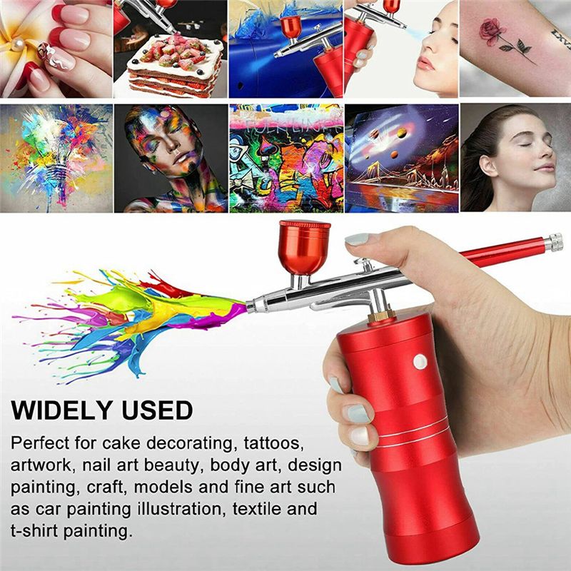 Kit Airbrush Portabel Dengan K - Airbrush Compressor Kit ulasan dan harga