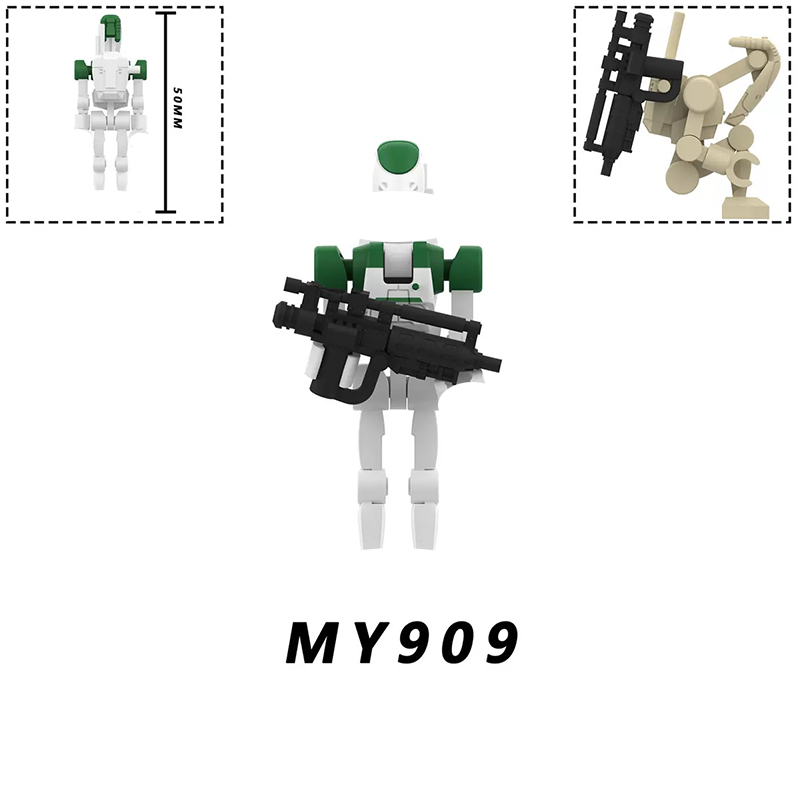 MY901-MY910 Blok Bangunan Mode - Model Kit Action Figure ulasan dan harga