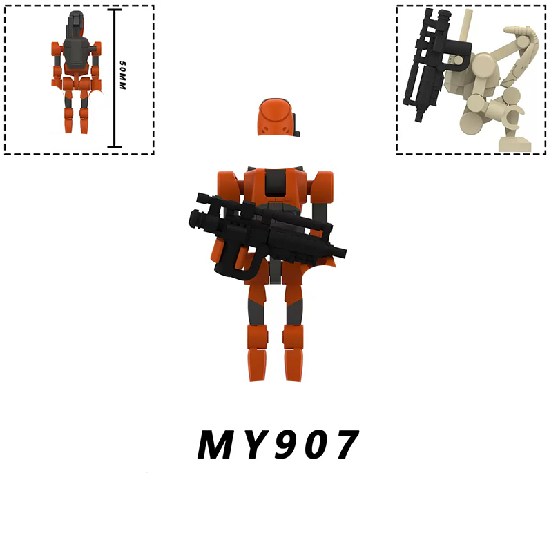 MY901-MY910 Blok Bangunan Mode - Model Kit Action Figure ulasan dan harga