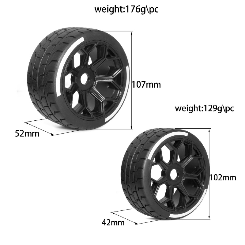 4PCS Ban Mobil RC On-Road 102- - Model Kit Mustang ulasan dan harga