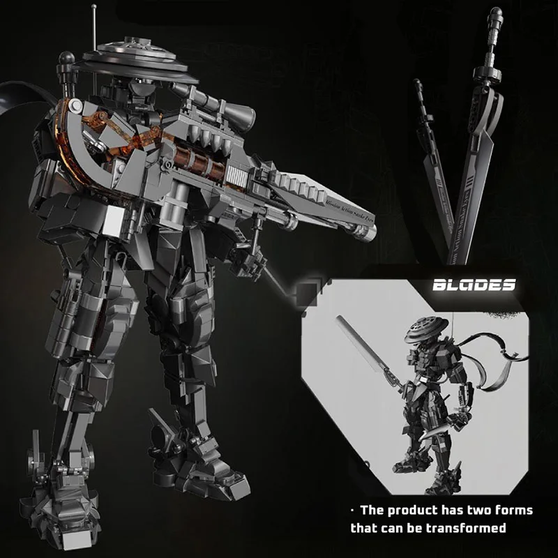 Kreatif 1053pcs Mech Ninja War - Model Kit Mecha ulasan dan harga