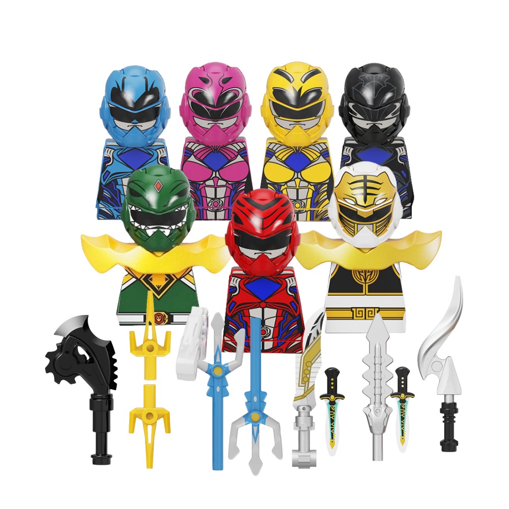 Blok Bangunan Mini Rangers Ber - Model Kit Power Rangers ulasan dan harga