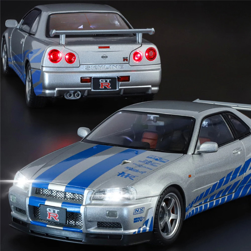 Ukuran Besar 1:18 GTR GT-R R34 - Model Kit Mustang ulasan dan harga