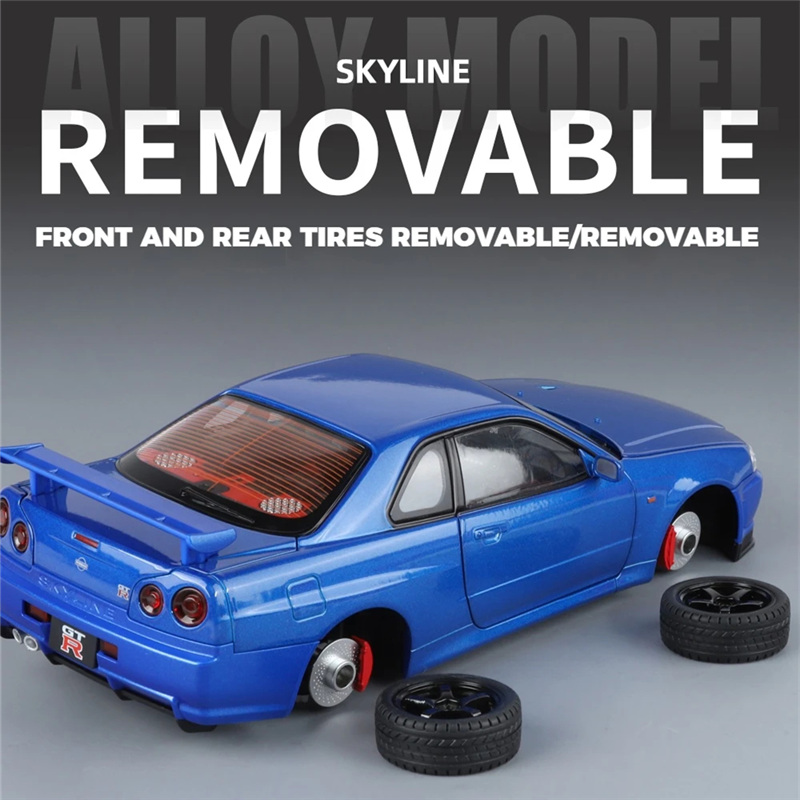 Ukuran Besar 1:18 GTR GT-R R34 - Model Kit Mustang ulasan dan harga
